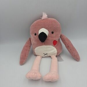 Animal Adventure Valentine Lankies Pink Flamingo Plush Stuffed Animal Toy Heart